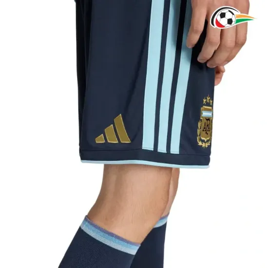 Shorts de Futebol Titular Argentina 2026 Azul Marinho
