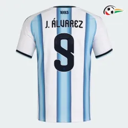 Camisa Titular J.Álvarez 9 Argentina 2026 Azul/Branco