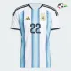 Camisa Titular L.Martínez 22 Argentina 2026 Azul/Branco