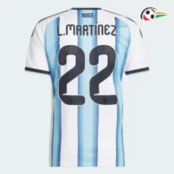 Camisa Titular L.Martínez 22 Argentina 2026 Azul/Branco
