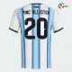 Camisa Titular Mac Allister 20 Argentina 2026 Azul/Branco