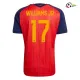 Camisa Titular Williams Jr 17 España 2026 Vermelho/Azul
