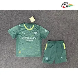 Camisa 4 Infantil Manchester City 2025/2026 Verde