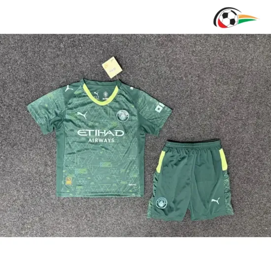 Camisa 4 Infantil Manchester City 2025/2026 Verde