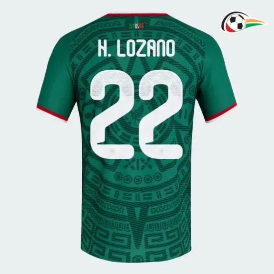 Camisa Titular H.Lozano 22 México 2026 Verde