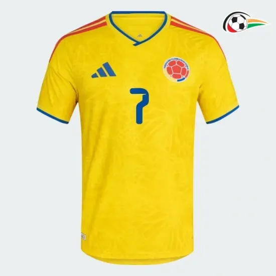 Camisa Titular Luis Días 7 Colombia 2026 Amarelo