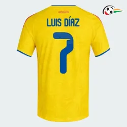 Camisa Titular Luis Días 7 Colombia 2026 Amarelo