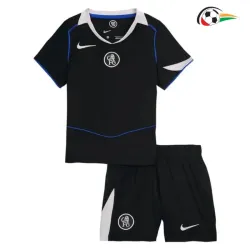 Camisa Alternativa Infantil Chelsea 2025/2026 Preto