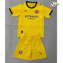 Camisa Reserva Infantil Girona 2025/2026 Amarelo