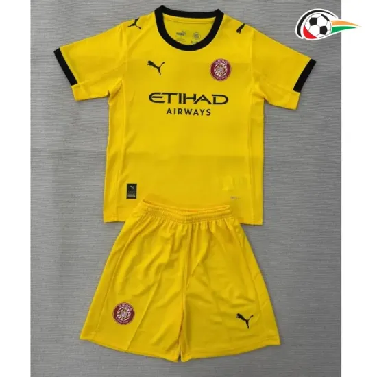 Camisa Reserva Infantil Girona 2025/2026 Amarelo