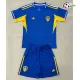 Camisa Reserva Infantil Leeds United 2025/2026 Azul