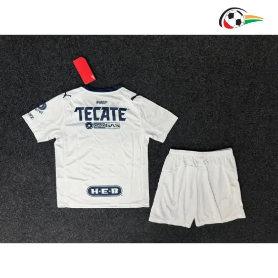 Camisa Reserva Infantil Monterrey 2025/2026 Branco