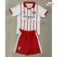 Camisa Titular Infantil Girona 2025/2026 Branco/Vermelho