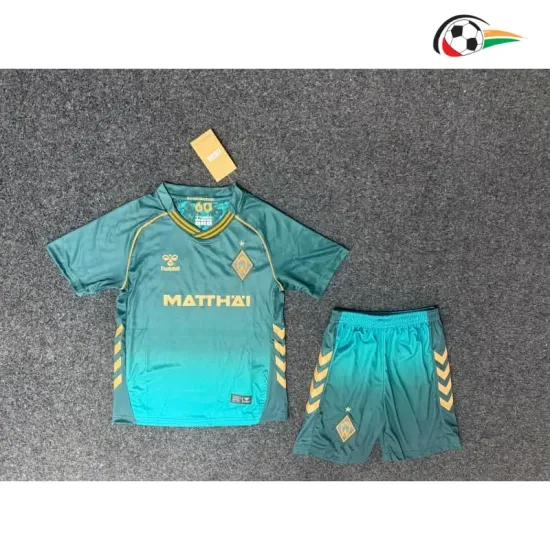 Camisa Alternativa Infantil Werder Bremen 2025/2026 Verde