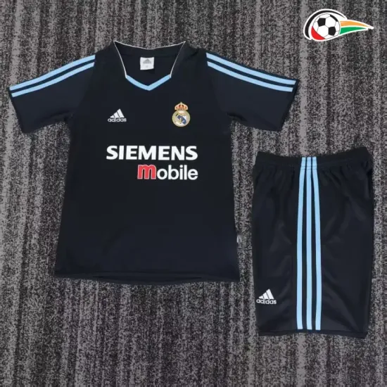 Camisa Retrô Reserva Infantil Real Madrid 2003/04 Preto