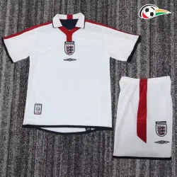 Camisa Retrô Titular Infantil Inglaterra 2004 Branco