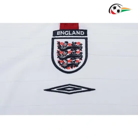 Camisa Retrô Titular Infantil Inglaterra 2004 Branco