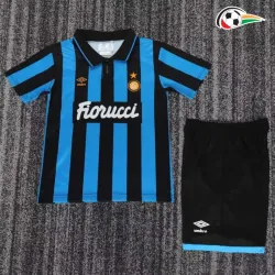 Camisa Retrô Titular Infantil Inter de Milan 1992/94 Azul/Preto