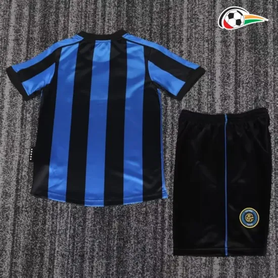 Camisa Retrô Titular Infantil Inter de Milan 1999/00 Azul/Preto