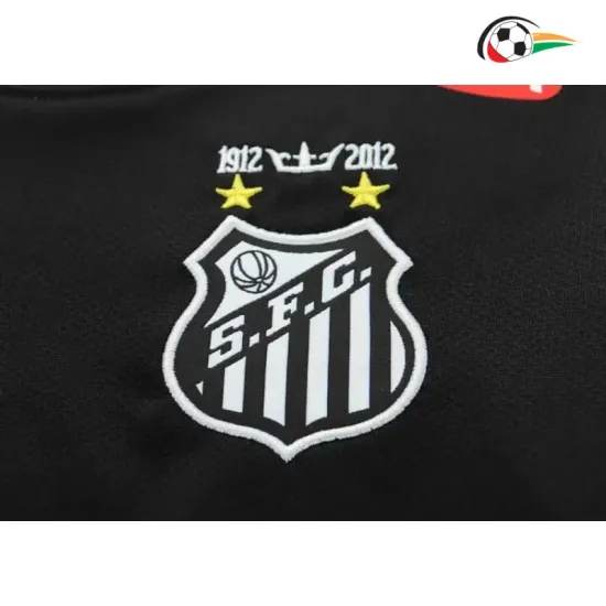 Camisa Retrô Infantil Santos FC 2013 Preto Manga Longa