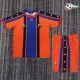 Camisa Retrô Reserva Infantil Barcelona 1997/98 Laranja/Azul