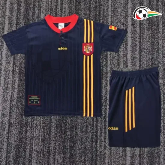 Camisa Retrô Reserva Infantil España 1996 Azul