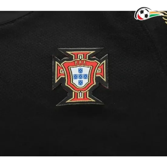 Camisa Retrô Reserva Infantil Portugal 2006 Preto