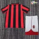 Camisa Retrô Titular Infantil AC Milan 1997/98 Vermelho/Preto