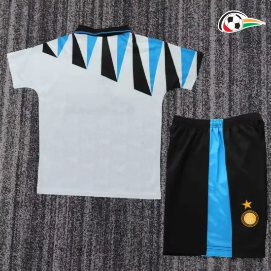 Camisa Retrô Reserva Infantil Inter de Milan 1992/93 Branco