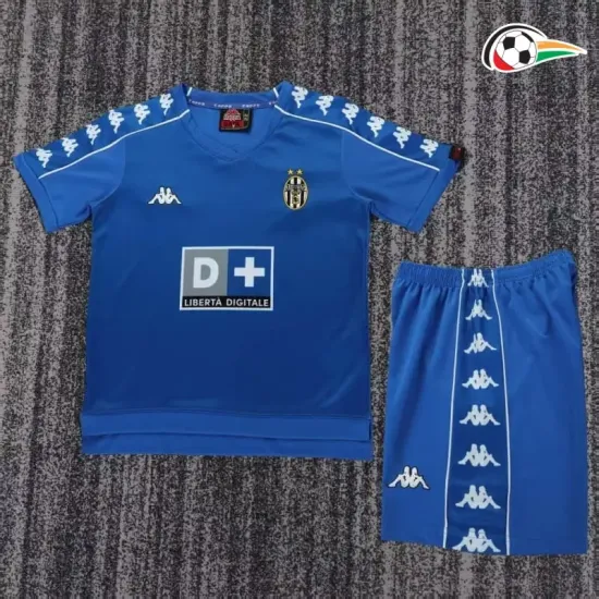 Camisa Retrô Reserva Infantil Juventus 1999/00 Azul
