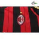 Camisa Retrô Titular Infantil AC Milan 2013/14 Vermelho/Preto Manga Longa