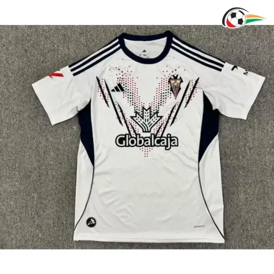 Camisa Titular Albacete 2025/2026 Branco com Patch da La Liga
