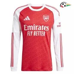Camisa Titular Arsenal 2025/2026 Vermelho/Branco Manga Longa