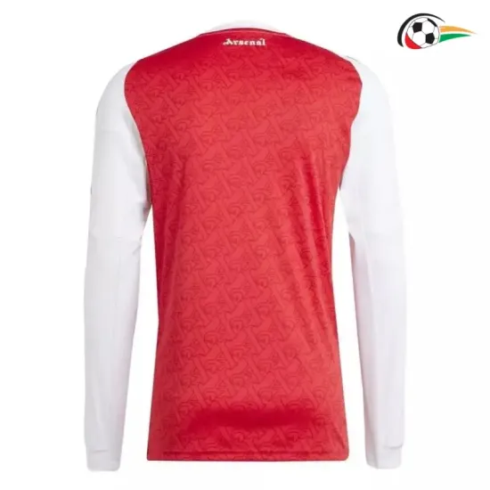 Camisa Titular Arsenal 2025/2026 Vermelho/Branco Manga Longa