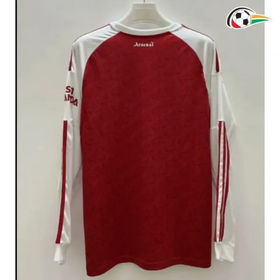 Camisa Titular Arsenal 2025/2026 Vermelho/Branco Manga Longa