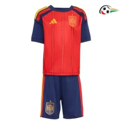 Camisa Titular Infantil España 2026 Vermelho/Azul