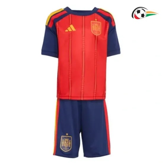 Camisa Titular Infantil España 2026 Vermelho/Azul