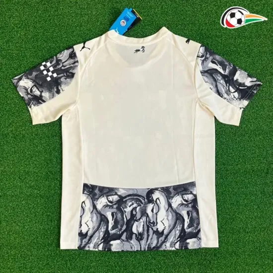 Camisa Manchester City 2025/2026 Edição Especial "Year of the Horse" Cinza/Preto