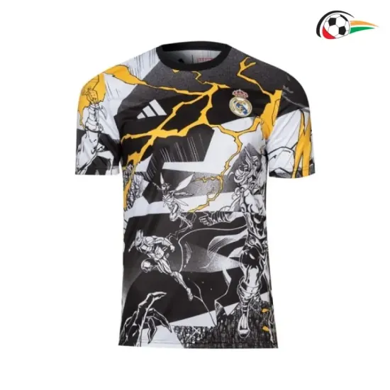 Camisa Real Madrid x Marvel 2025/2026 Edição Especial Preto