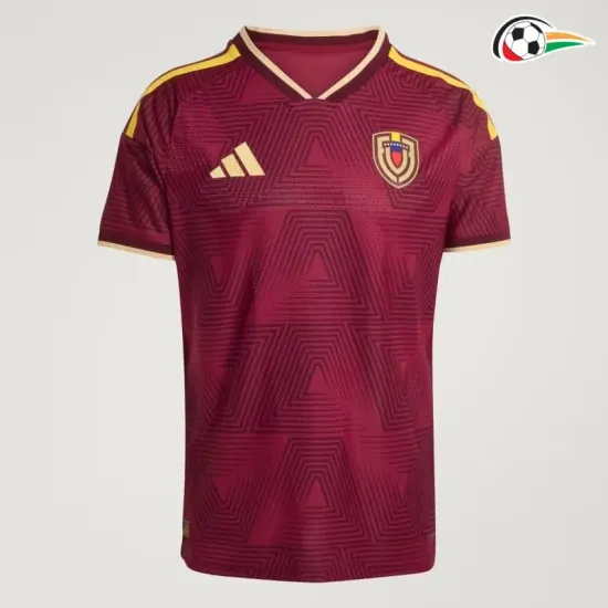 Camisa Titular Venezuela 2026 Vermelho Escuro