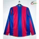 Camisa Retrô Titular Barcelona 2007/08 Vermelho/Azul Manga Longa