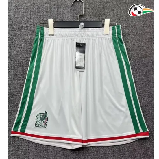Shorts de Futebol Titular México 2026 Branco