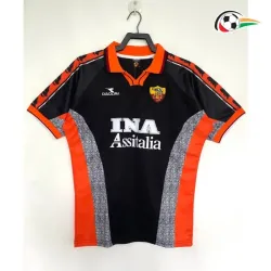 Camisa Retrô Alternativa AS Roma 1998/99 Preto/Laranja/Cinza