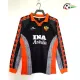 Camisa Retrô Alternativa AS Roma 1998/99 Preto/Laranja/Cinza Manga Longa