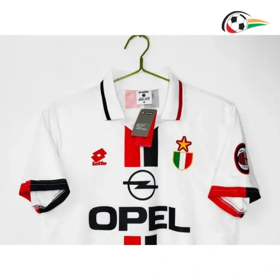 Camisa Retrô Reserva AC Milan 1996/97 Branco