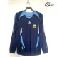 Camisa Retrô Reserva Argentina 2006 Azul Marinho Manga Longa