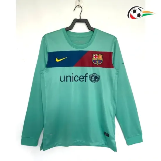 Camisa Retrô Reserva Barcelona 2010/11 Verde Manga Longa