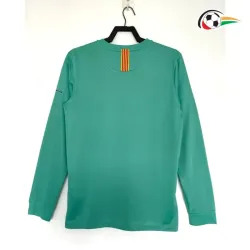 Camisa Retrô Reserva Barcelona 2010/11 Verde Manga Longa