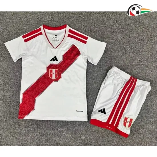 Camisa Titular Infantil Perú 2026 Branco