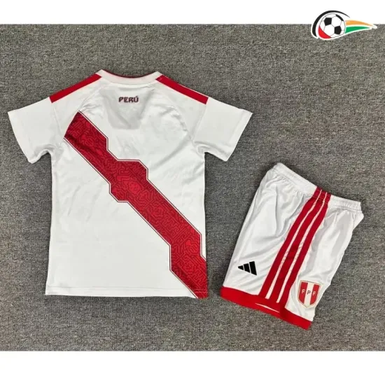 Camisa Titular Infantil Perú 2026 Branco